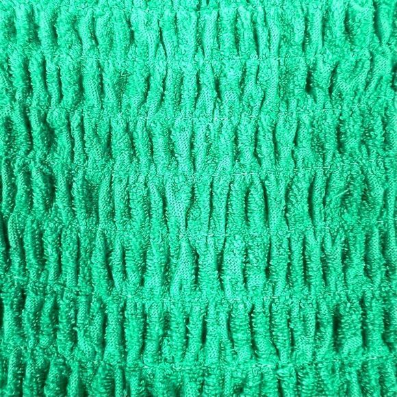 Vintage Y2K Ezekiel Terry Cloth strapless dress in trending green. - Picture 6 of 7